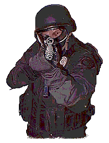 SWAT Officer with gun